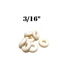 Premium 3/16" White  Bumper Post Rings 