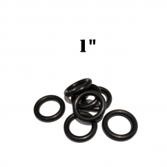1" Premium Black Rubber Ring