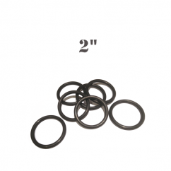 2" Premium Black Rubber Ring