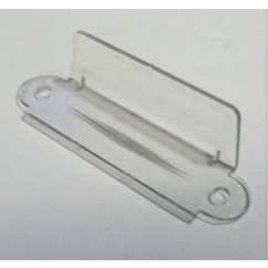 2 1/2" 2 hole Rollover guide Single sided - CLEAR