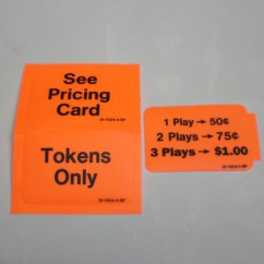 orange pricing decals set