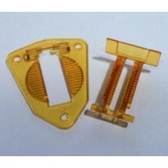 Gottlieb Hole Base Plate and Switch Set - YELLOW