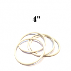 Premium 4" White Rubber Ring