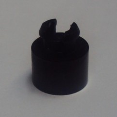 Black plastic spacer 0.250" Length