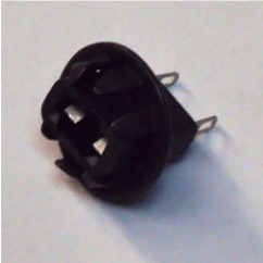 lamp socket wedge base with clips