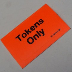 orange tokens only decal