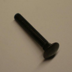 BOLT CARRIAGE #8-32 X 1-1/8 INCH BLACK