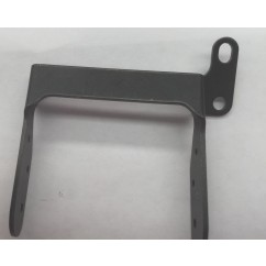 Bracket black metal roll under gate 