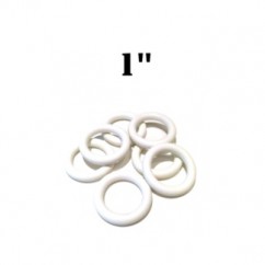 Premium 1" White Rubber RiNG 