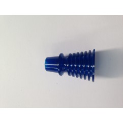 1-3/16” Finned / Ribbed Post - TRANSPARENT BLUE 