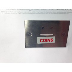 coin slot cover metal plate 