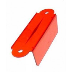LANE GUIDE - 3-1/8 INCH RED TRANSPARENT SINGLE