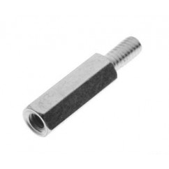 HEX SPACER 1/4" POST M-F 8-32 X 3/4"