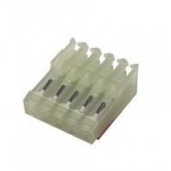 CONNECTOR IDC 5R MT/END 22/100 White/Red