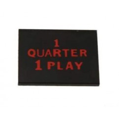 quarter coin door insert 