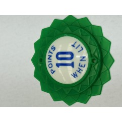 POP BUMPER CAP DAISY DOME GREEN 'POINTS 10 W/L' BLUE