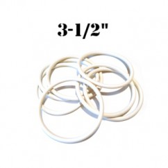 Premium 3-1/2" White  Rubber Ring