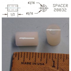 Gottlieb® Spacer 1/2”White Plastic