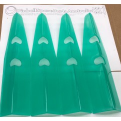 Leg Protector set of 4 Translucent Green