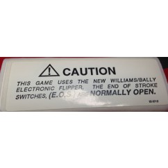 label caution e.o.s. switch