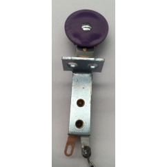 target round stand up front mount purple
