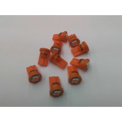 PSPA 555  SUPER BRIGHT ORANGE LED pack of ten 