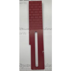 plastic Drop Target with red brick wall pattern