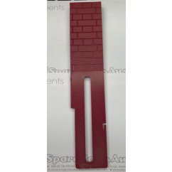plastic Drop Target with red brick wall pattern