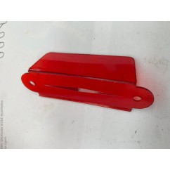 2 1/2. 2 hole Rollover guide Single sided - transparent  red  