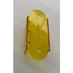 2-1/8" Double Sided Lane Guide - TRANSPARENT yellow