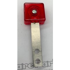Target face - 3D square tr red with blade 