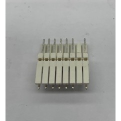 8 pin connector with 7 pins .100 z header mass term lock t