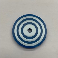 TARGET FACE - ROUND BLUE BULLSEYE with Rivet