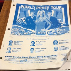 World Poker Tour USED manual 