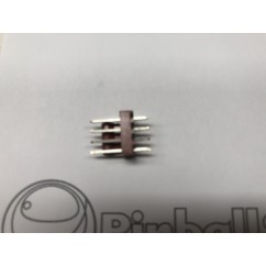 4h str sq pin .100 solid tab connector
