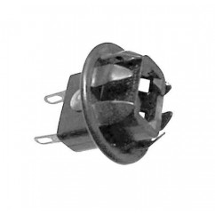Lamp socket - wedge base with clips