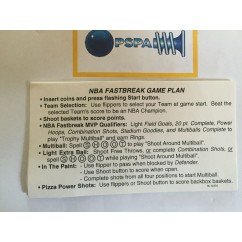 NBA instruction card 