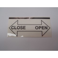 open close decal - 16-11095