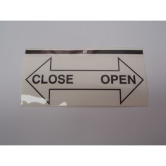 open close decal - 16-11095