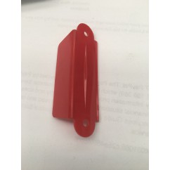 2 1/2. 2 hole Rollover guide Single sided -red  HAVE scratches on them