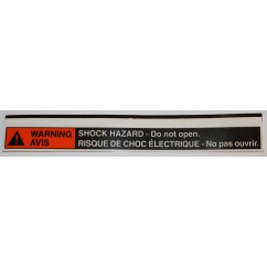 label warning shock hazard
