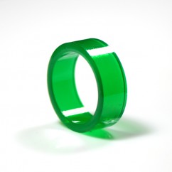 1" Mini flipper rubber High Gloss Super-Bands - Green