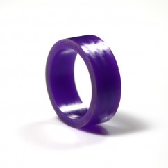 1" Mini flipper rubber High Gloss Super-Bands - Purple