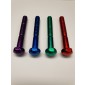 LEG BOLT COLOURED Metallic RED - stand size and head
