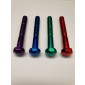 ECONOMY LEG BOLT COLOURED Metallic RED - stand size and head