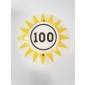 Pop bumper cap (“Yellow” SUN 100 “Black” CIRCLE)